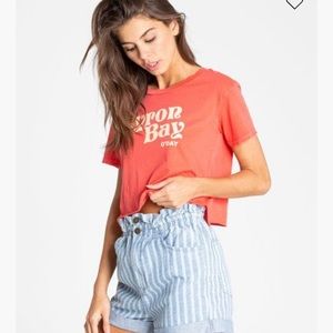 Billabong Gday Byron Bay Crop Tee